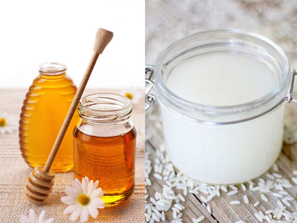 Cách làm trắng da bằng nước vo gạo và mật ong nguyên chất