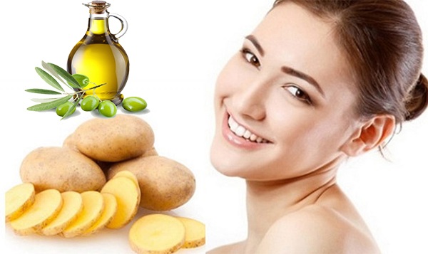 Cách trị nám bằng khoai tây kết hợp dầu oliu giúp hồi phục các tổn thương trên da.